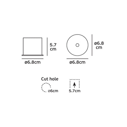 VK Light Habi LED süllyesztett lámpatest