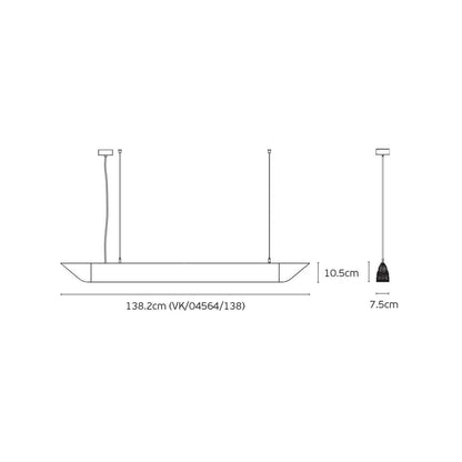 VK Light Mute Slim LED függesztett akusztikus lámpa