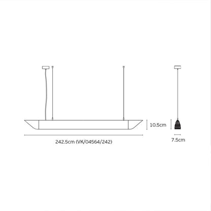 VK Light Mute Slim LED függesztett akusztikus lámpa