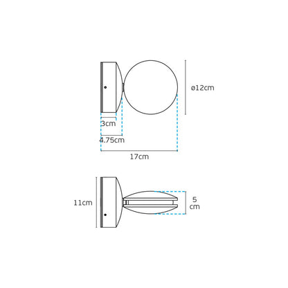 VK Light Pint LED fali lámpa IP54