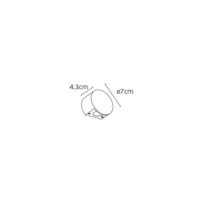VK Light Pit LED fali lámpa, IP65, kerek