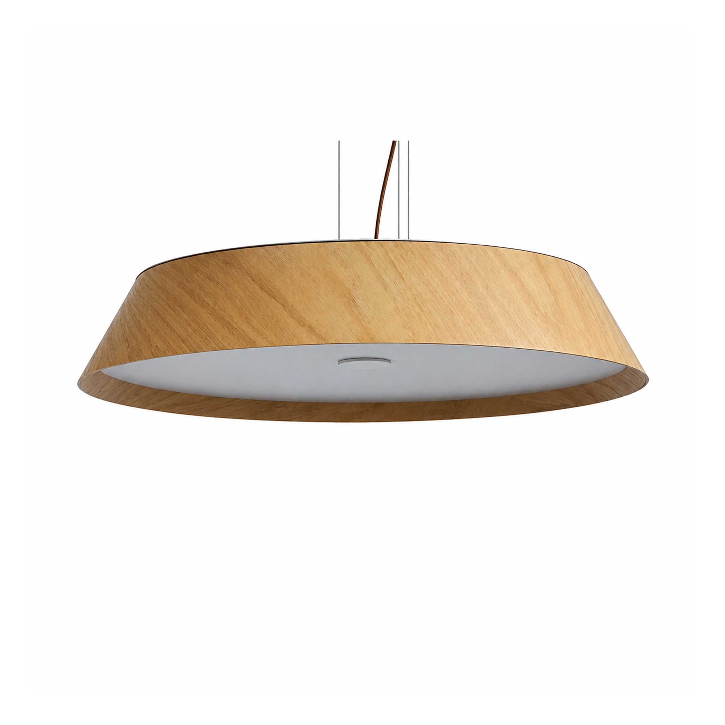 VK Light Woody LED függesztett, kerek, fa lámpa