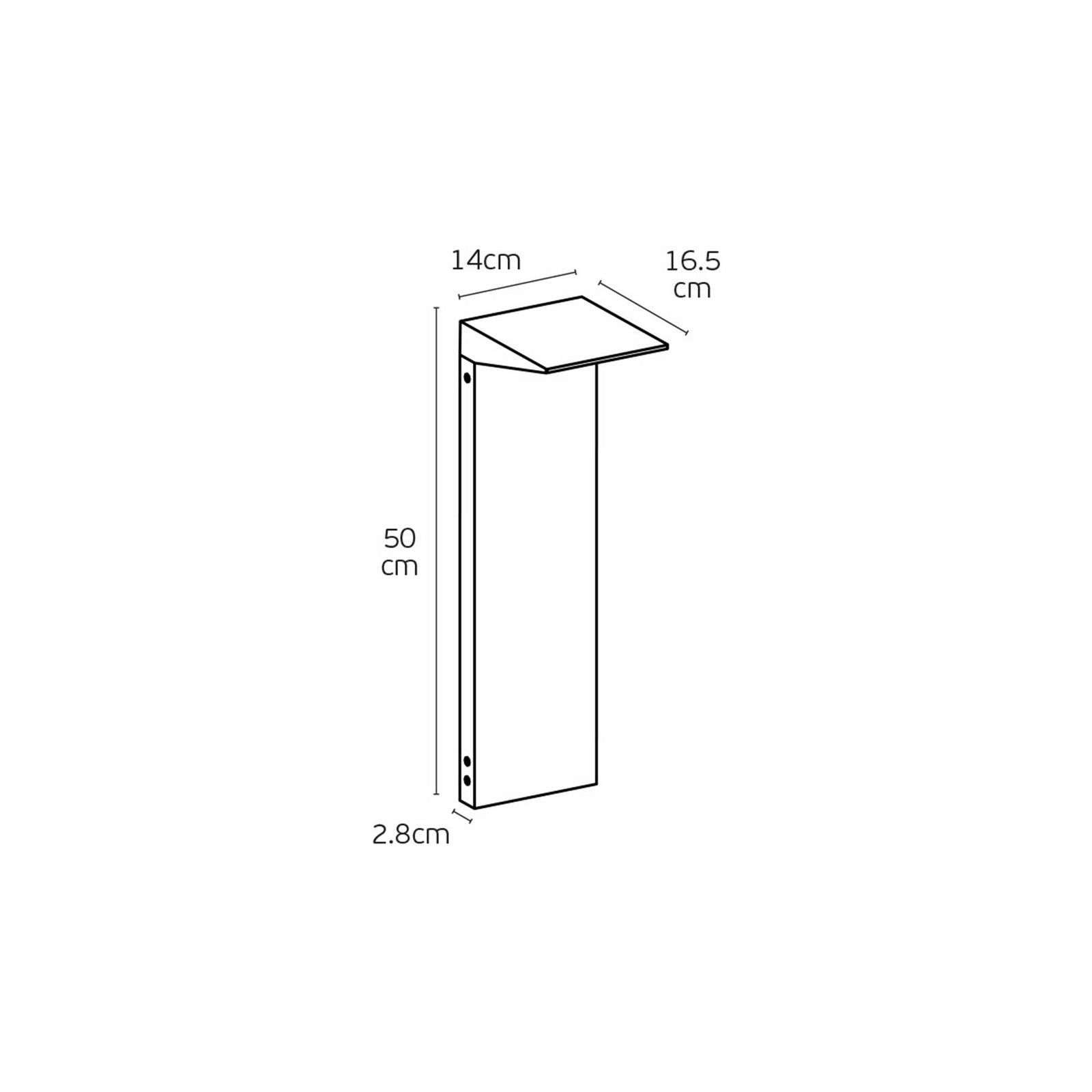 VK Light Zen LED oszloplámpa IP65
