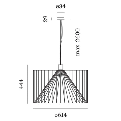 Wever and Ducré Wiro závěsné svítidlo