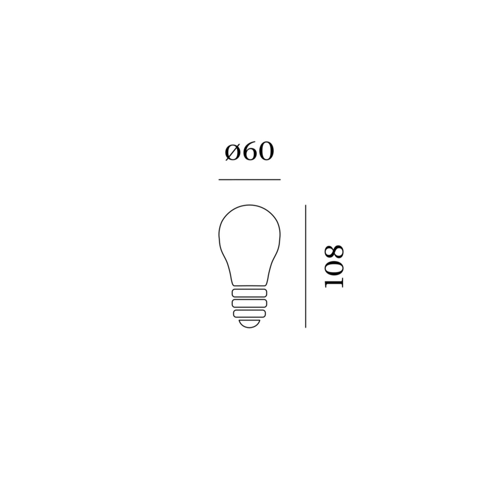 LED žárovka Wever and Ducré A60 E27 2200K 3.8W
