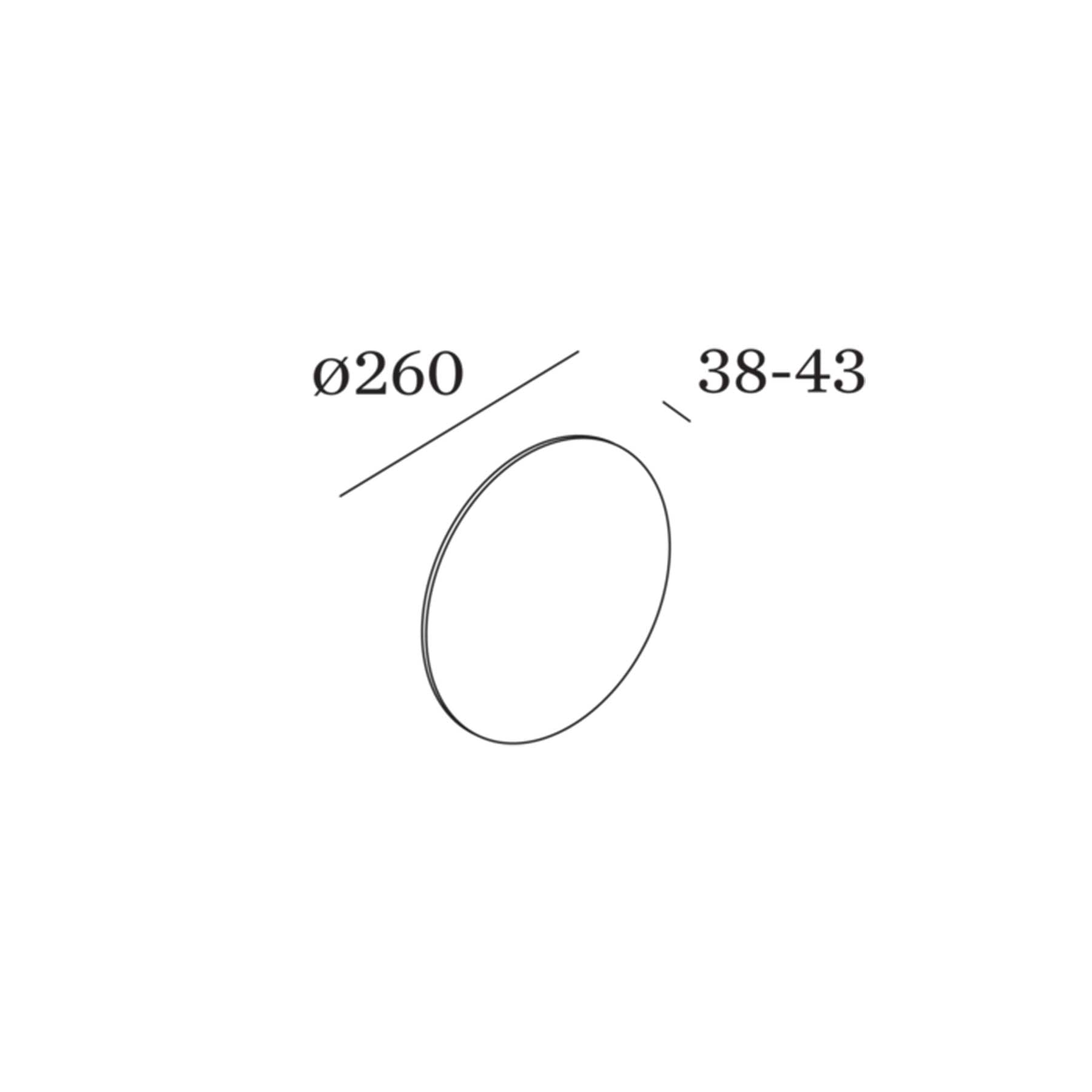 Wever and Ducré MILES LED nástěnné kruhové svítidlo