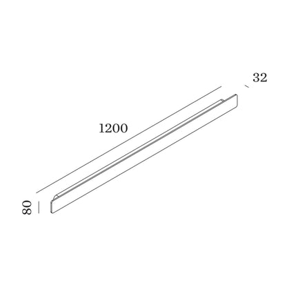 Wever and Ducré MILES nástěnné podélné svítidlo