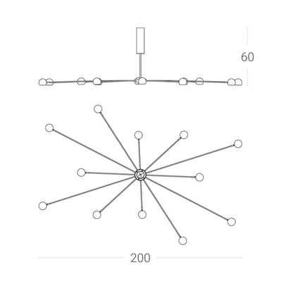 Zava Atrax LED závěsné svítidlo