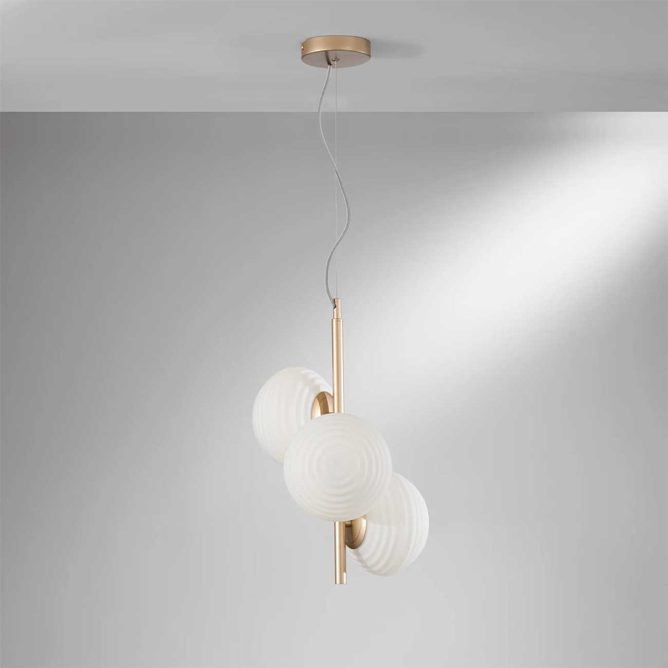 Faneurope Ripple LED závěsné skleněné svítidlo