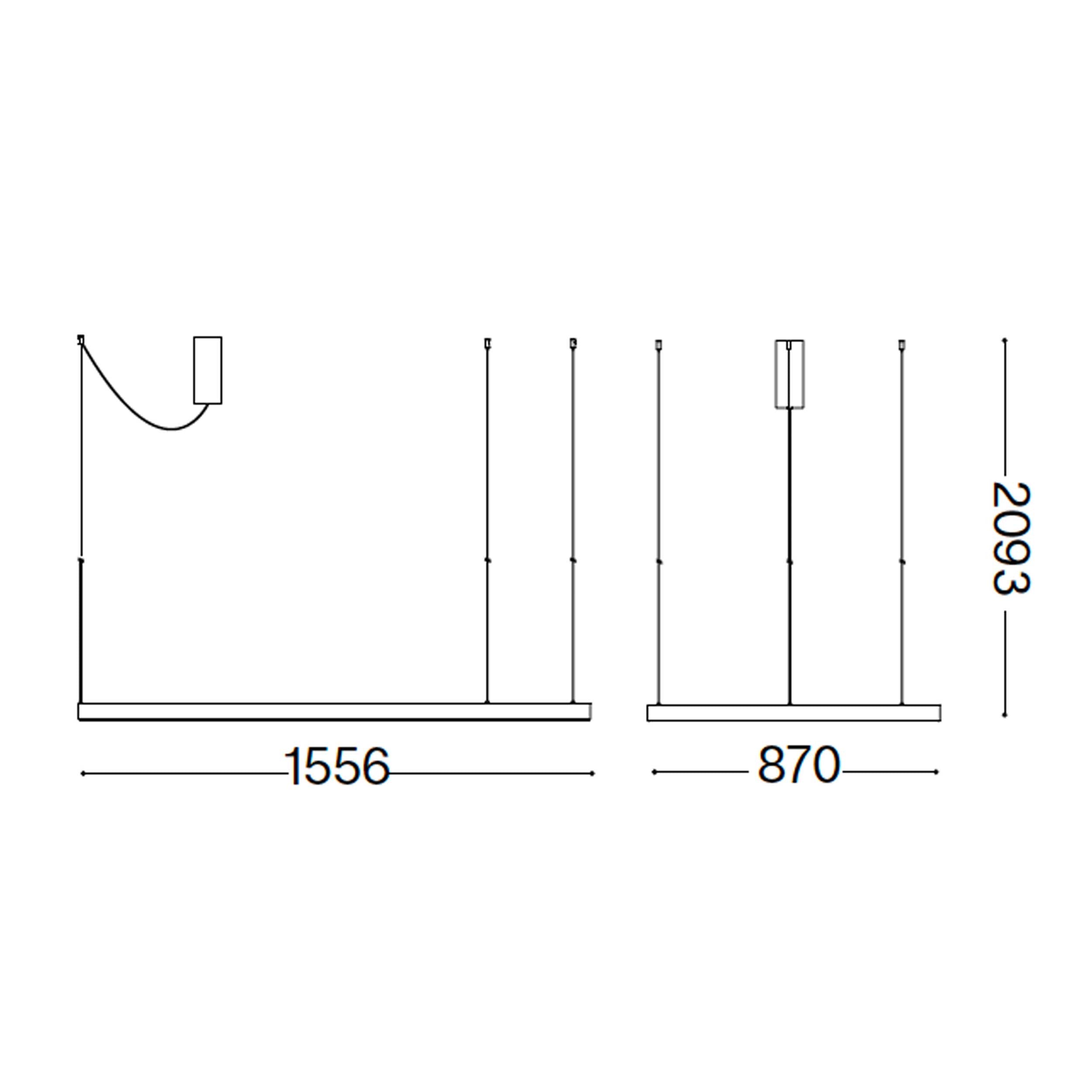 Ideal lux Waves LED-es függőlámpa