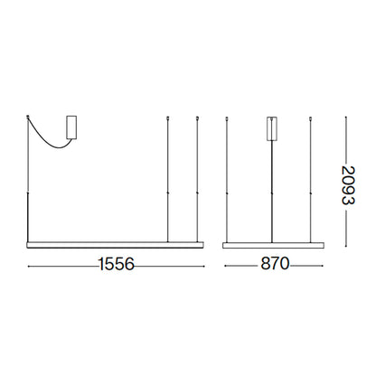 Ideal lux Waves LED-es függőlámpa