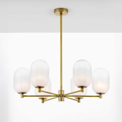 Nova Luce Balor G9 skleněný závěsný lustr