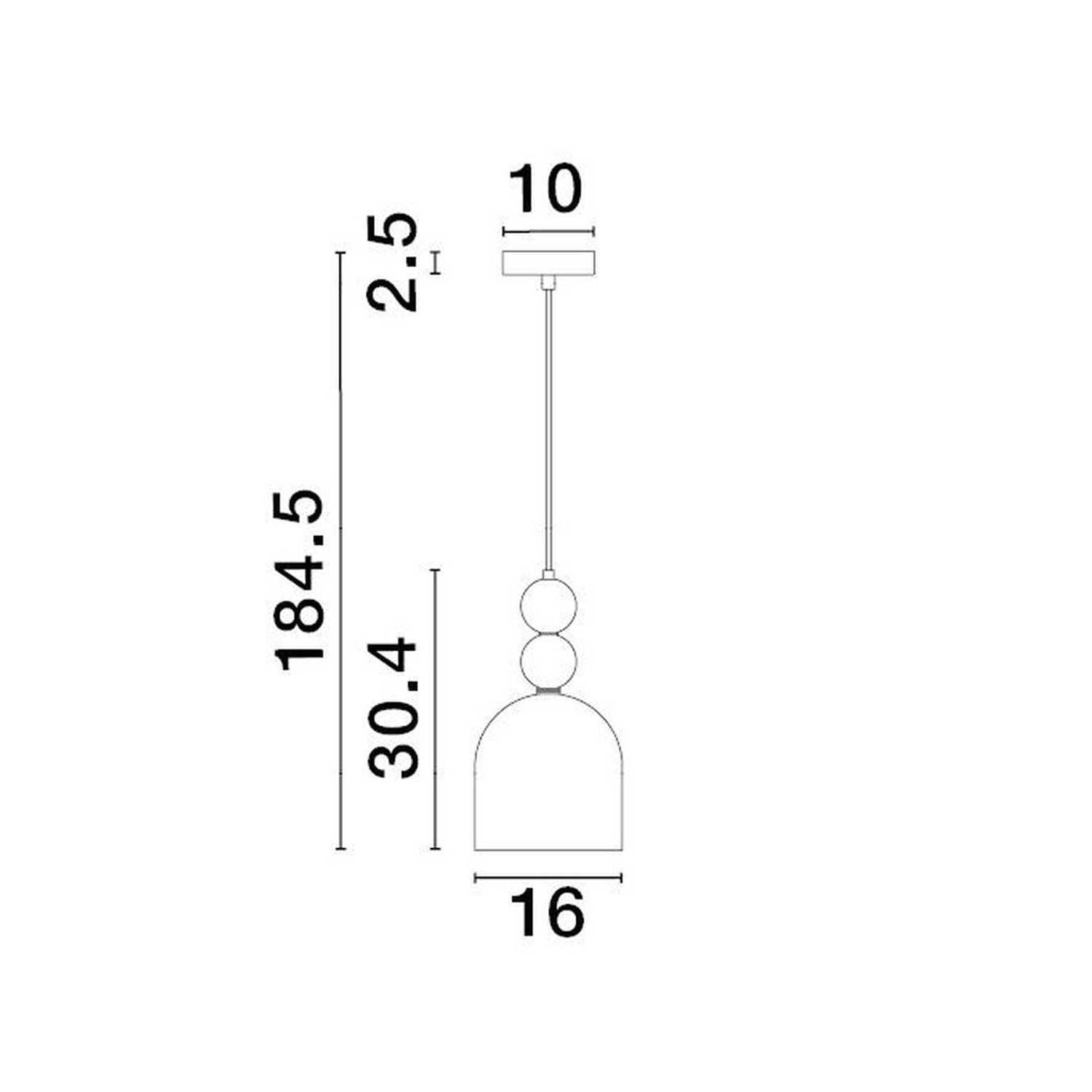 Nova Luce Murano E14 skleněné závěsné svítidlo