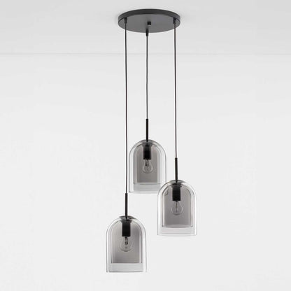 Nova Luce Velor trio E27 skleněné závěsné svítidlo