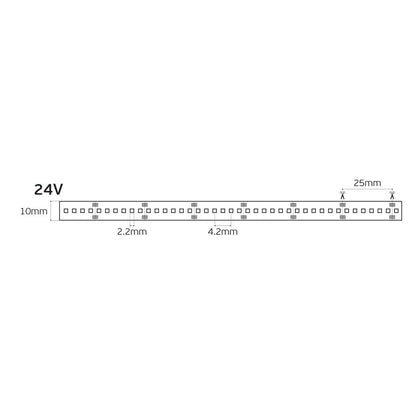 24 V-os LED-szalag, CRI90, IP20, 3000 K (5 m)