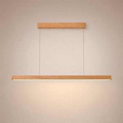 VK Light Orra LED függesztett, vonal alakú fa lámpa
