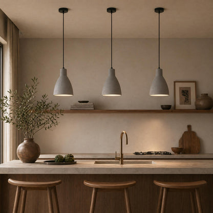 VK Light Remy E27 függesztett beton lámpa