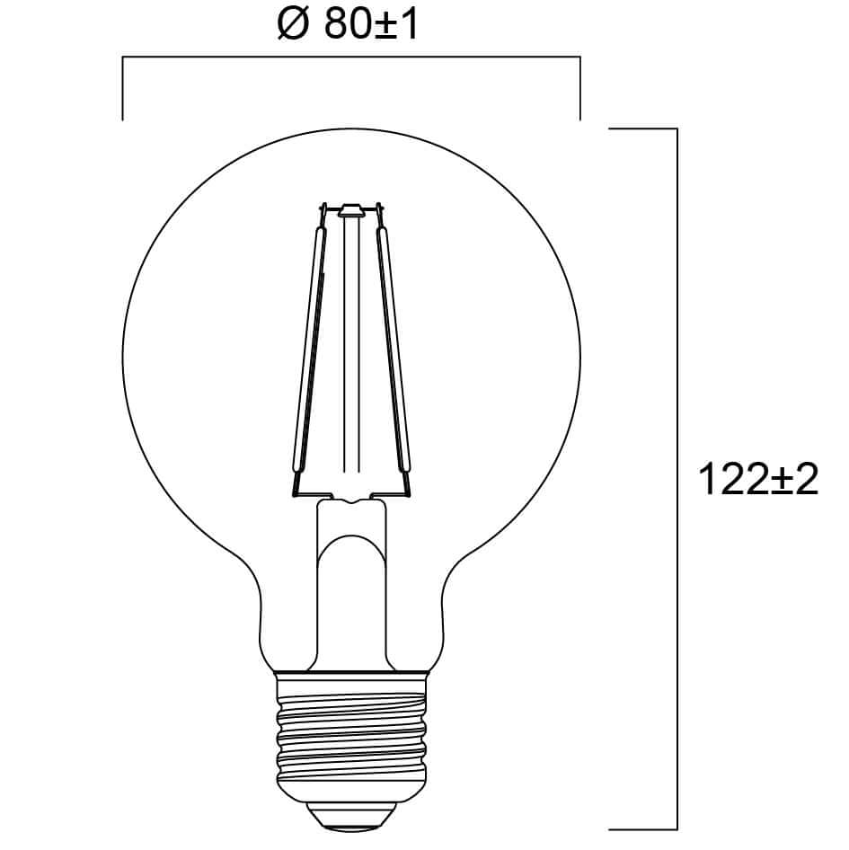 LED žárovka Sylvania RETRO E27 2700K 6W
