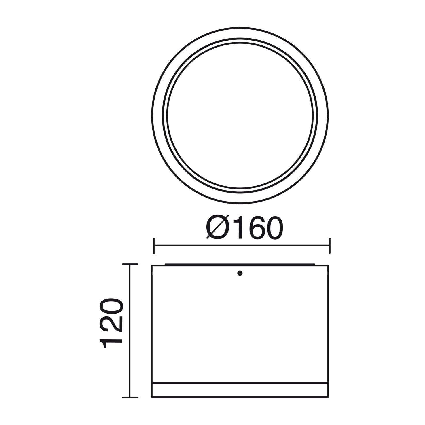 Indeluz Buis LED stropní svítidlo bílé