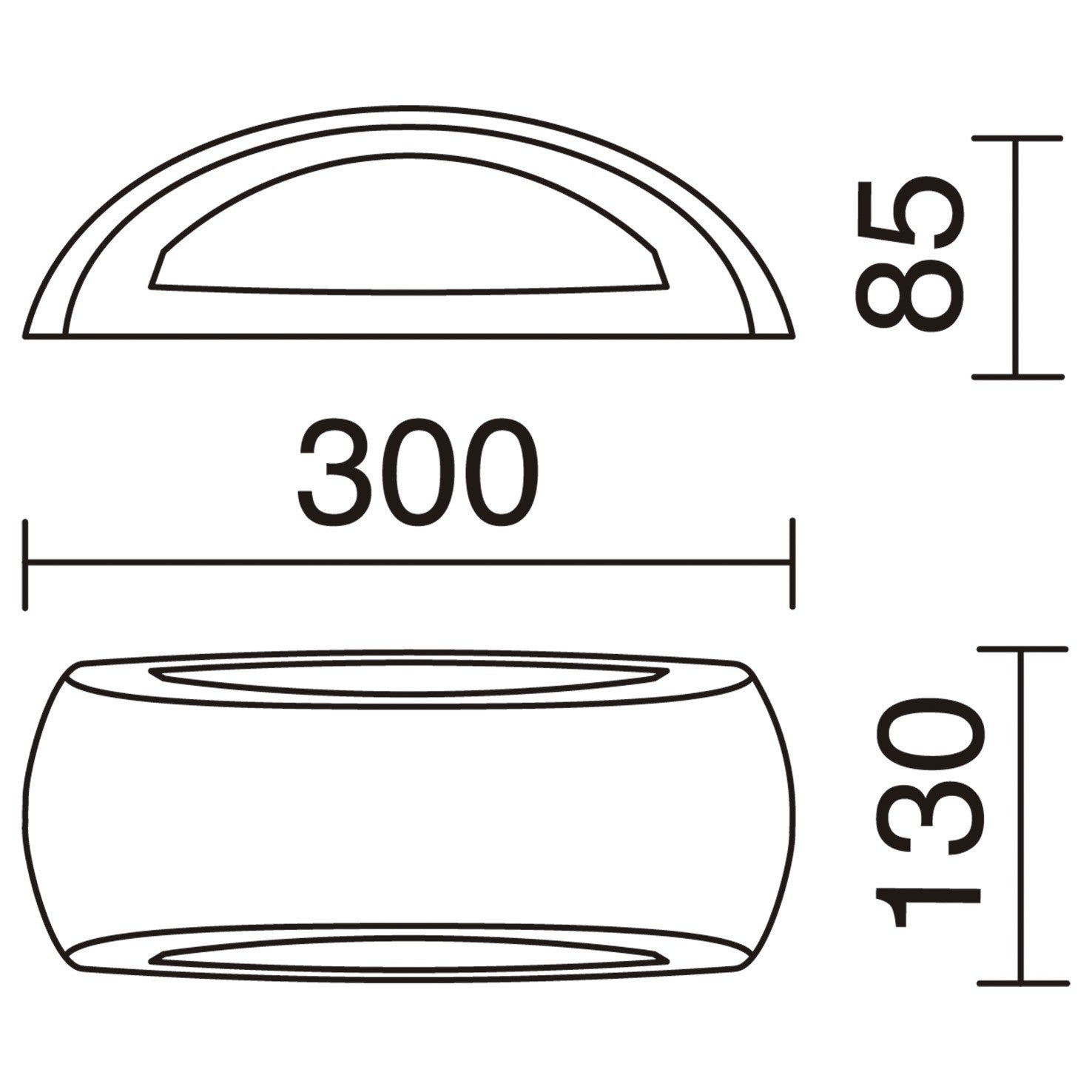 Dopo Calm E27 přisazené svítidlo bílé bez sensoru