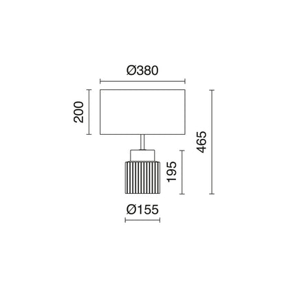 Exo CERAMIC E27 stolní svítidlo bílé