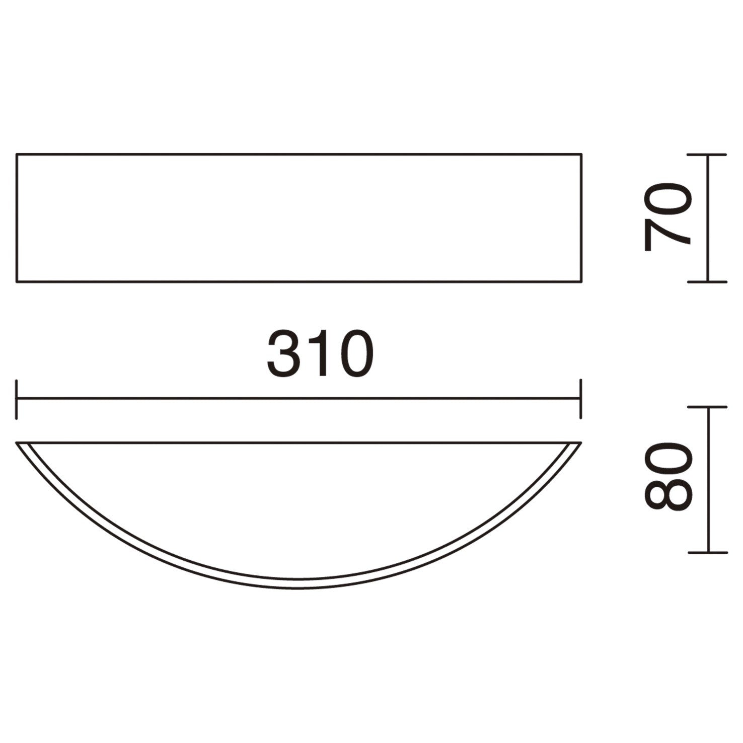 Exo Deneb LED nástěnné svítidlo bílé