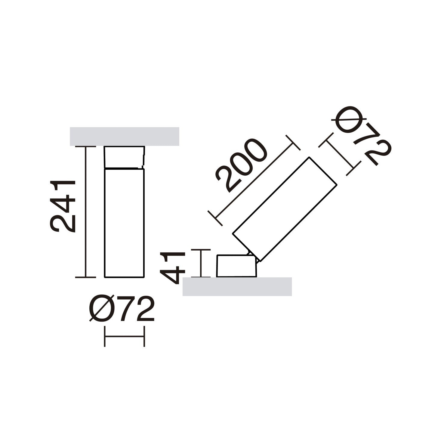 Cristher Hamelin LED bodové svítidlo černé