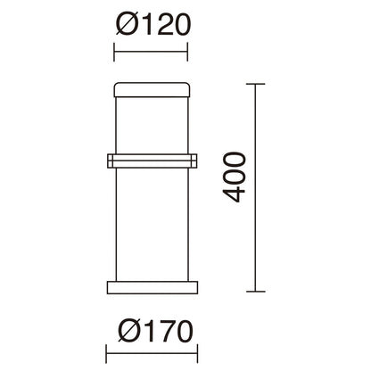 Dopo Omo E27 sloupkové svítidlo hnědé