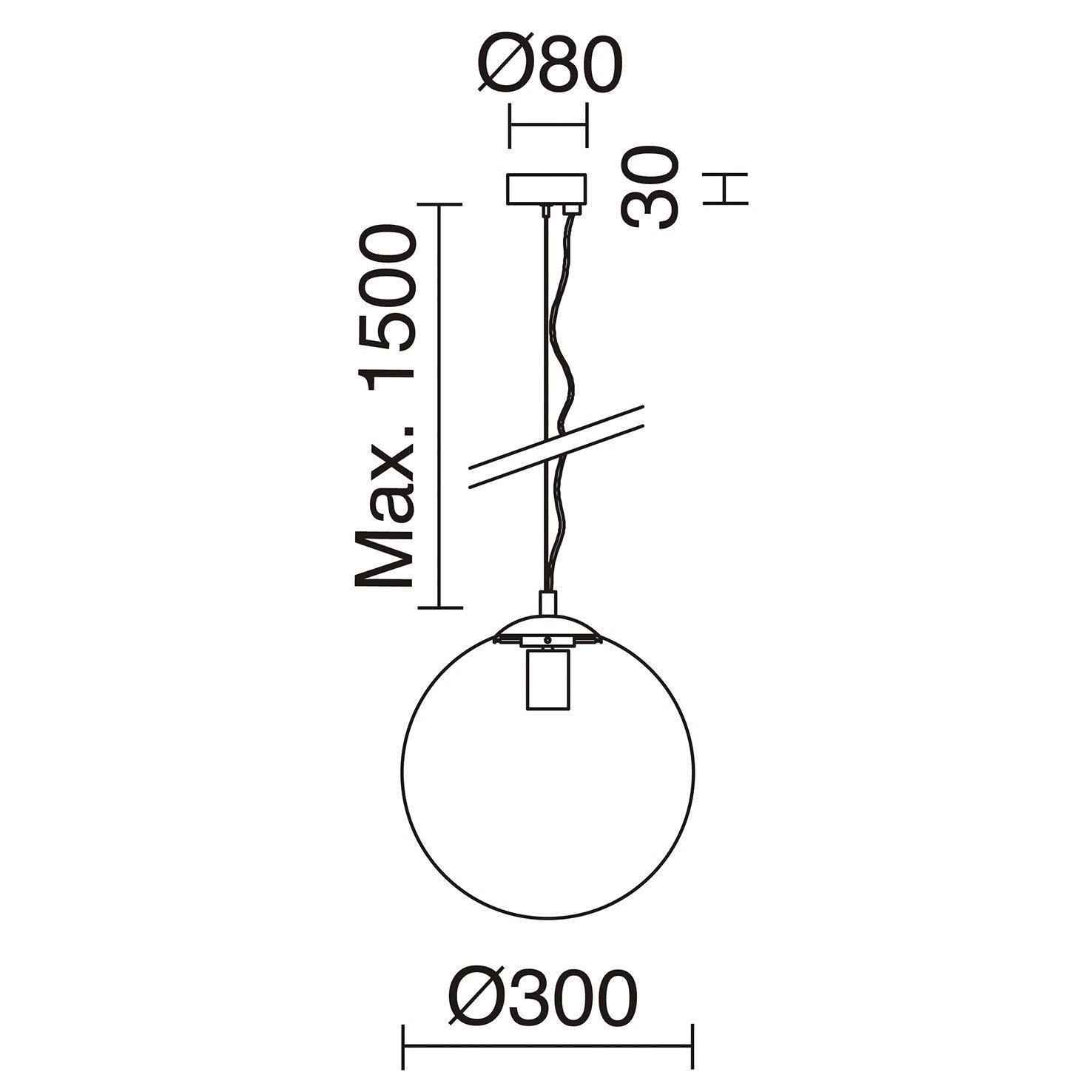 Exo Oxy čirá E27 závěsné svítidlo černé