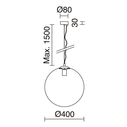 Exo Oxy čirá E27 závěsné svítidlo černé