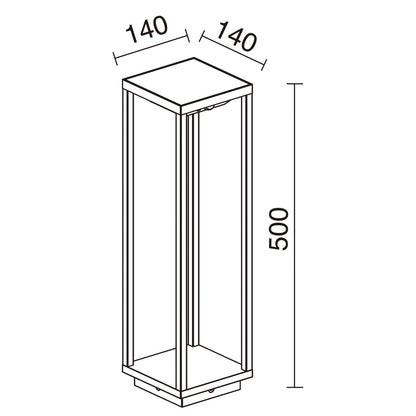 Dopo Solei LED sloupkové antracitové solární svítidlo