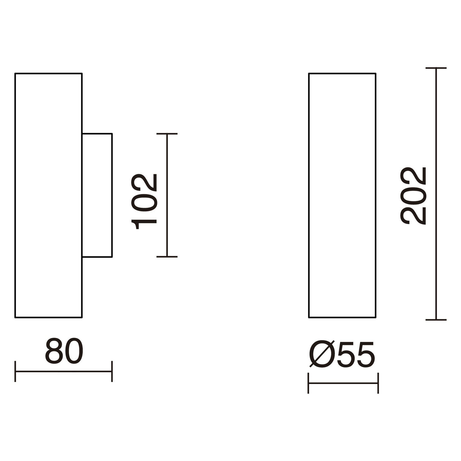 Exo Tania W GU10 nástěnné svítidlo měděné