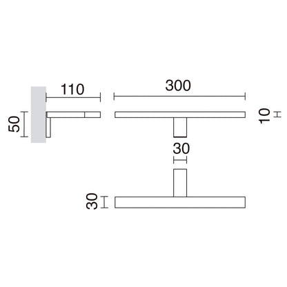 Exo Tek LED nástěnné svítidlo