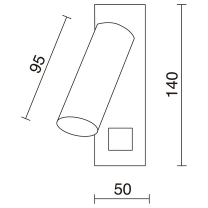 Exo Toscana LED nástěnné svítidlo bílé