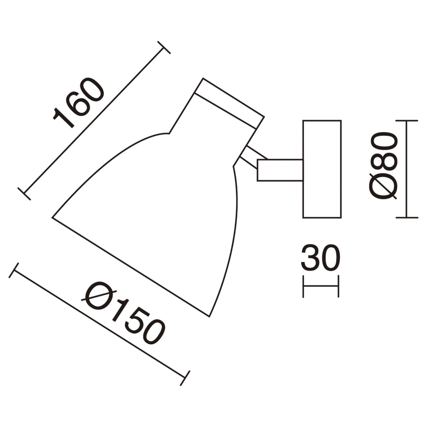 Exo Valan W E27 nástěnné svítidlo bílé
