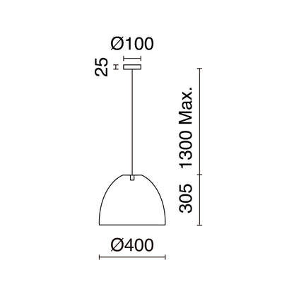 Exo Vietnam E27 závěsné svítidlo tmavé