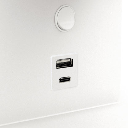 Exo Serene USB LED nástěnné svítidlo černé