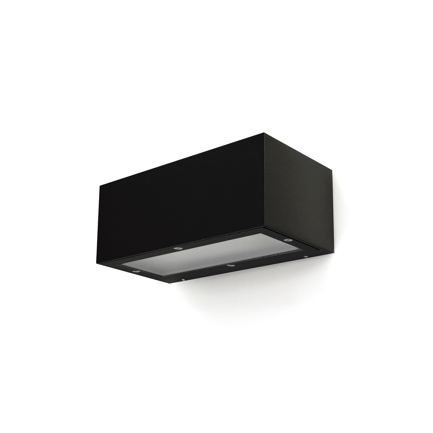 Dopo Isora down rectangle LED přisazené svítidlo černé